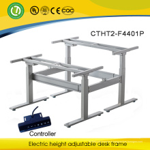 Table de réglage de la hauteur motorisée avec 2 sièges Table de levage réglable pour le bureau